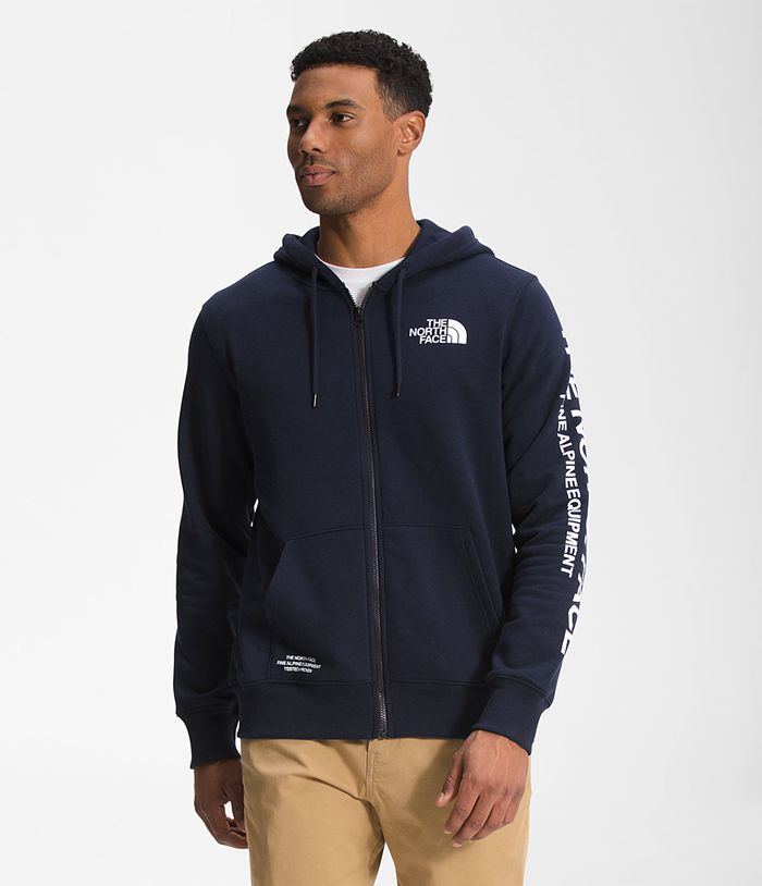 Sudadera Con Capucha The North Face Hombre Azul Marino Brand Proud Full Zip 53074YWQJ